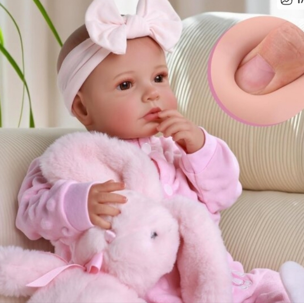 NWT Reborn Baby Doll 20-inch Cute Soft Vinyl Realistic Baby Doll Real Life Baby